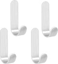 Aeuezxx Haken Selbstklebend, 4 Stück Selbst-Klebende Wandhaken, Edelstahl Haken Selbstklebend, Handtuchhaken, Ohne Bohren, für Bad und Küche