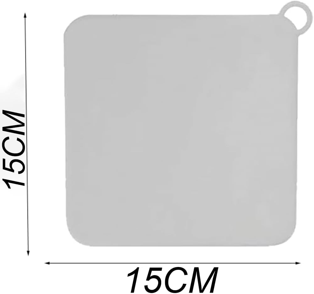 Abflussstopfen, 2 Stück Spüle Abfluss Stöpsel, Universal Abflussstöpsel, Silikon Bodenablaufmatte, Waschbeckenstöpsel, Quadrat Anti Geruchswaschbecken Abdeckung für Badewanne, Küche, Dusche