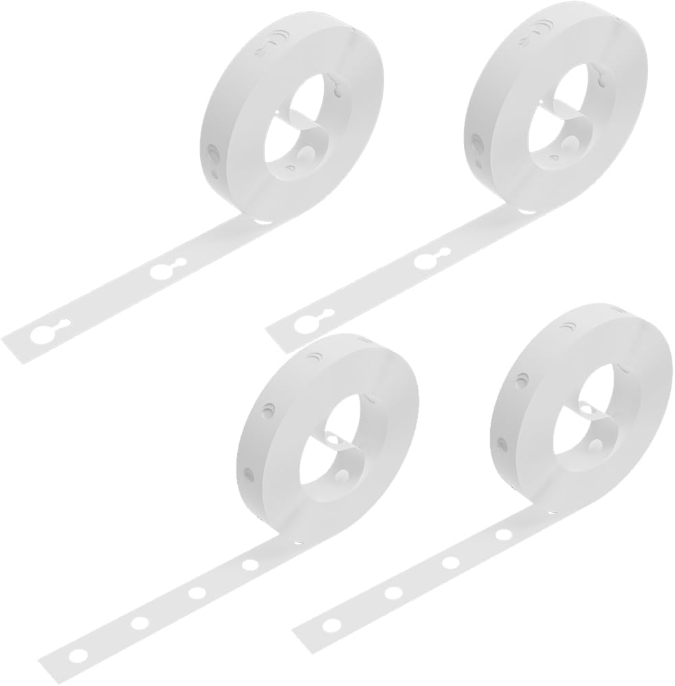 Ballon Girlande Streifen, 4 Rollen Ballonband Streifen, 5m Ballonbogen Girlande, Doppelloch und Einzelloch Ballonband, Ballongirlande Luftballon Girlande Kit, für Geburtstag, Hochzeit, Partydeko
