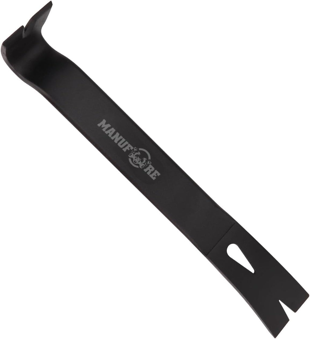 Profi Brecheisen Set 4-teiliges mit 12" und 7,5" flache Brechstange, 12" Nageleisen mit Hammer und Gummi-Softgriff, 9" Meißel