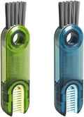 3-in-1-Reinigungsbürsten, 2 Stück Multifunktionale Reinigungsbürste, Spaltreinigungsbürste, Tassendeckel-Reinigungsbürste, Reinigungswerkzeuge