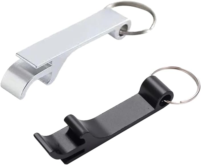 Flaschenöffner, 2 Stück Bier Flaschenöffner, Flaschenöffner Schlüsselanhänger, Aluminium Bierflaschenöffner, Multifunktionaler Bottle Opener, für Partys, Festivals, Versammlungen