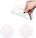 Abflusssieb Silikon, 2 Stück Abflusssieb Dusche, Abfluss Haarfänger mit Saugnäpfen, Haarsieb Dusche, Abfluss Sieb Sink Strainer, für Küche, Dusche, Badewanne(Weiß)
