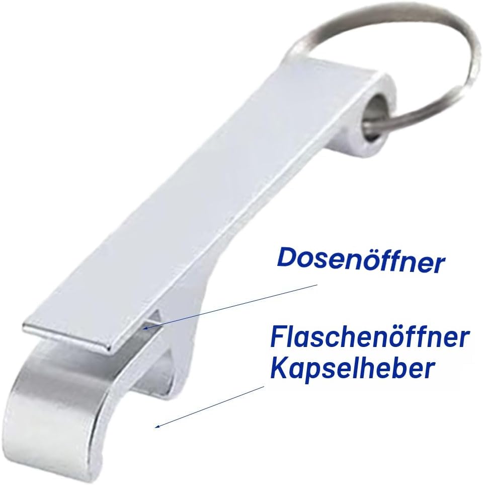Flaschenöffner, 2 Stück Bier Flaschenöffner, Flaschenöffner Schlüsselanhänger, Aluminium Bierflaschenöffner, Multifunktionaler Bottle Opener, für Partys, Festivals, Versammlungen