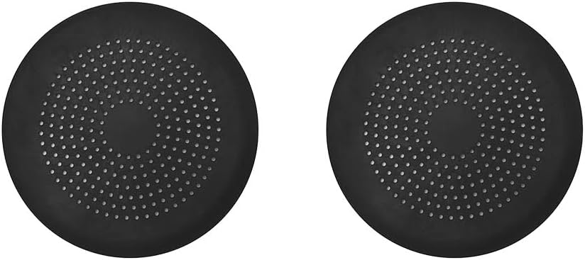 Abflusssieb Silikon, 2 Stück Abflusssieb Dusche, Abfluss Haarfänger mit Saugnäpfen, Haarsieb Dusche, Abfluss Sieb Sink Strainer, für Küche, Dusche, Badewanne(Schwarz)