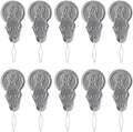 Nadeleinfädler, 10 Stück Einfädelhilfe für Nadeln, Aluminium Nadeln Einfädler, Aluminium Mini Nadeleinfädler zum Handnähen, DIY Handarbeit Nähen Werkzeuge