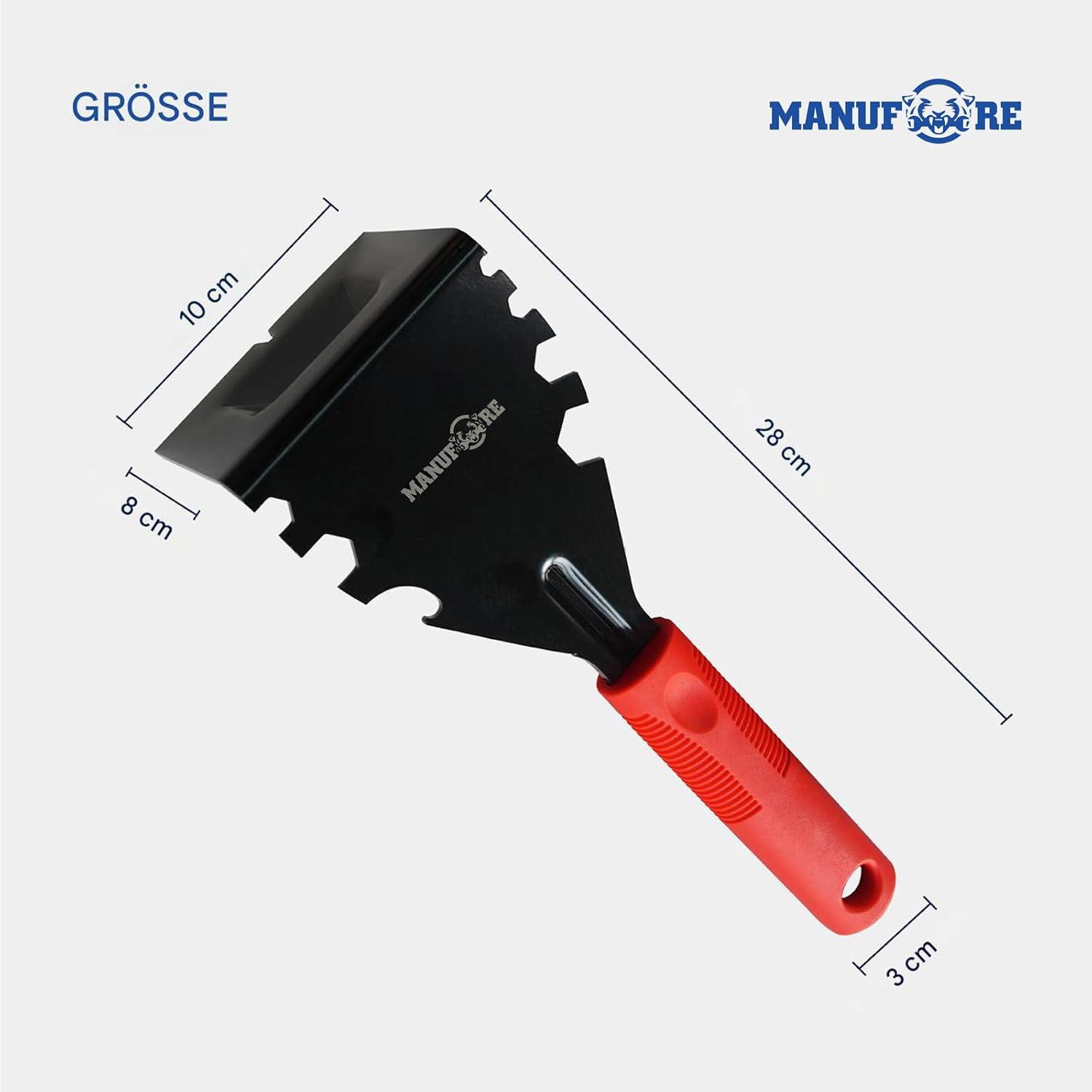 Rot Brecheisen, Nagelheber,Trim Puller, Multifunktionale Verkleidungsabzieher zum Entfernen von Sockelleisten，Holzböden, Fußleisten, Türverkleidungen, Nägel