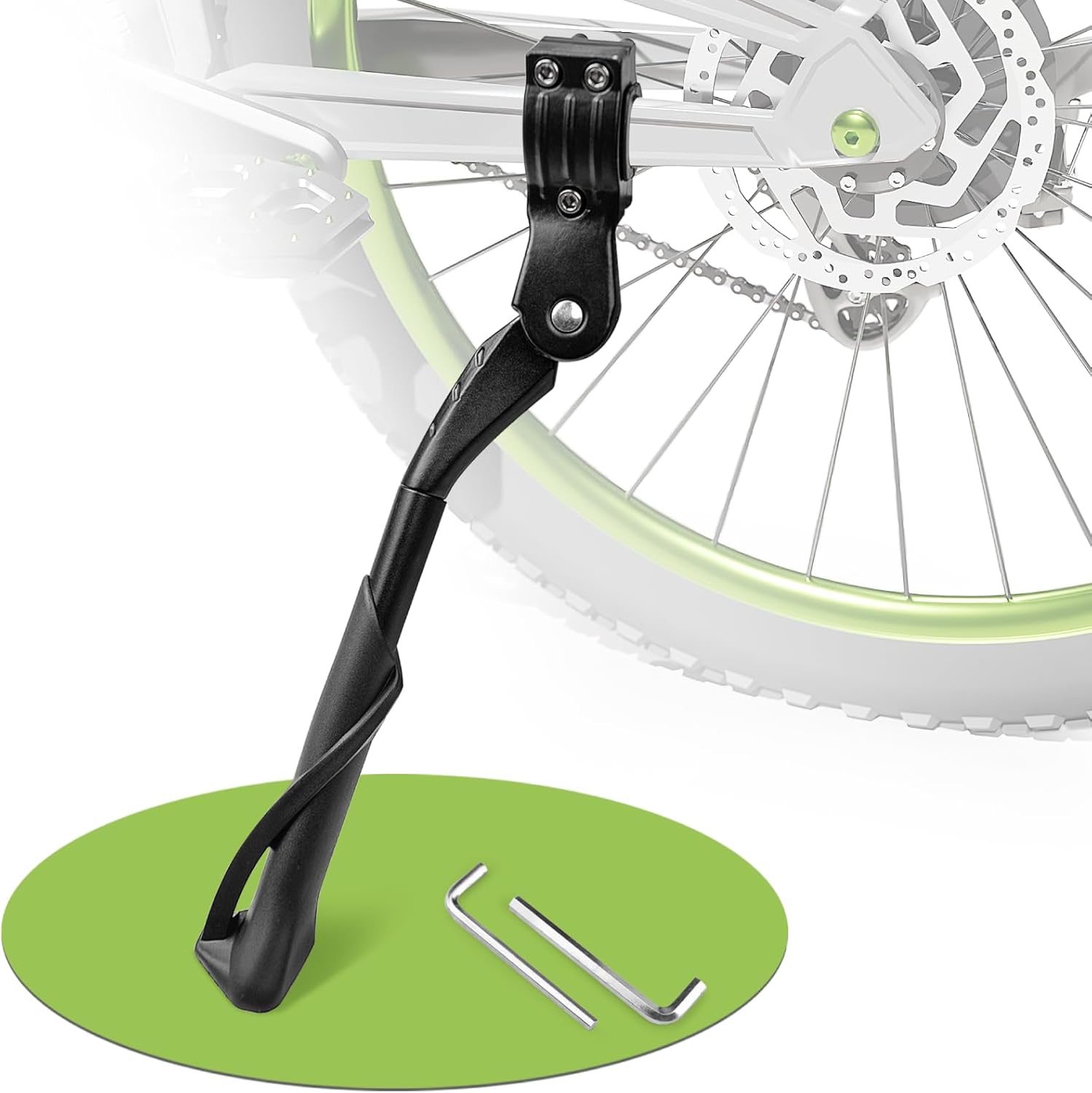Fahrradständer 24-29 Zoll, Universal Seitenständer, Höhenverstellbar Aluminium Fahrradständer Mountainbike Ständer für Fahrrad Ständer MTB Ebike Cityrad Rennradständer