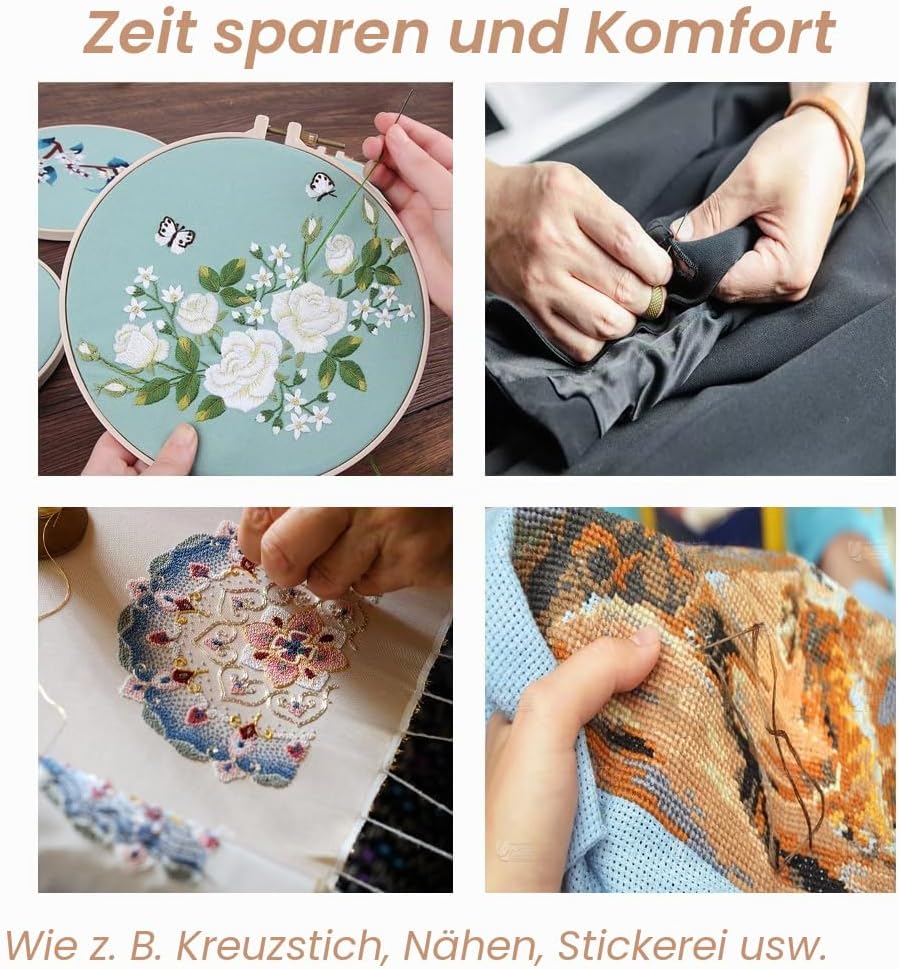 Nadeleinfädler, 10 Stück Einfädelhilfe für Nadeln, Aluminium Nadeln Einfädler, Aluminium Mini Nadeleinfädler zum Handnähen, DIY Handarbeit Nähen Werkzeuge